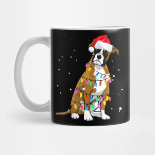 Boxer Dog Christmas Mug